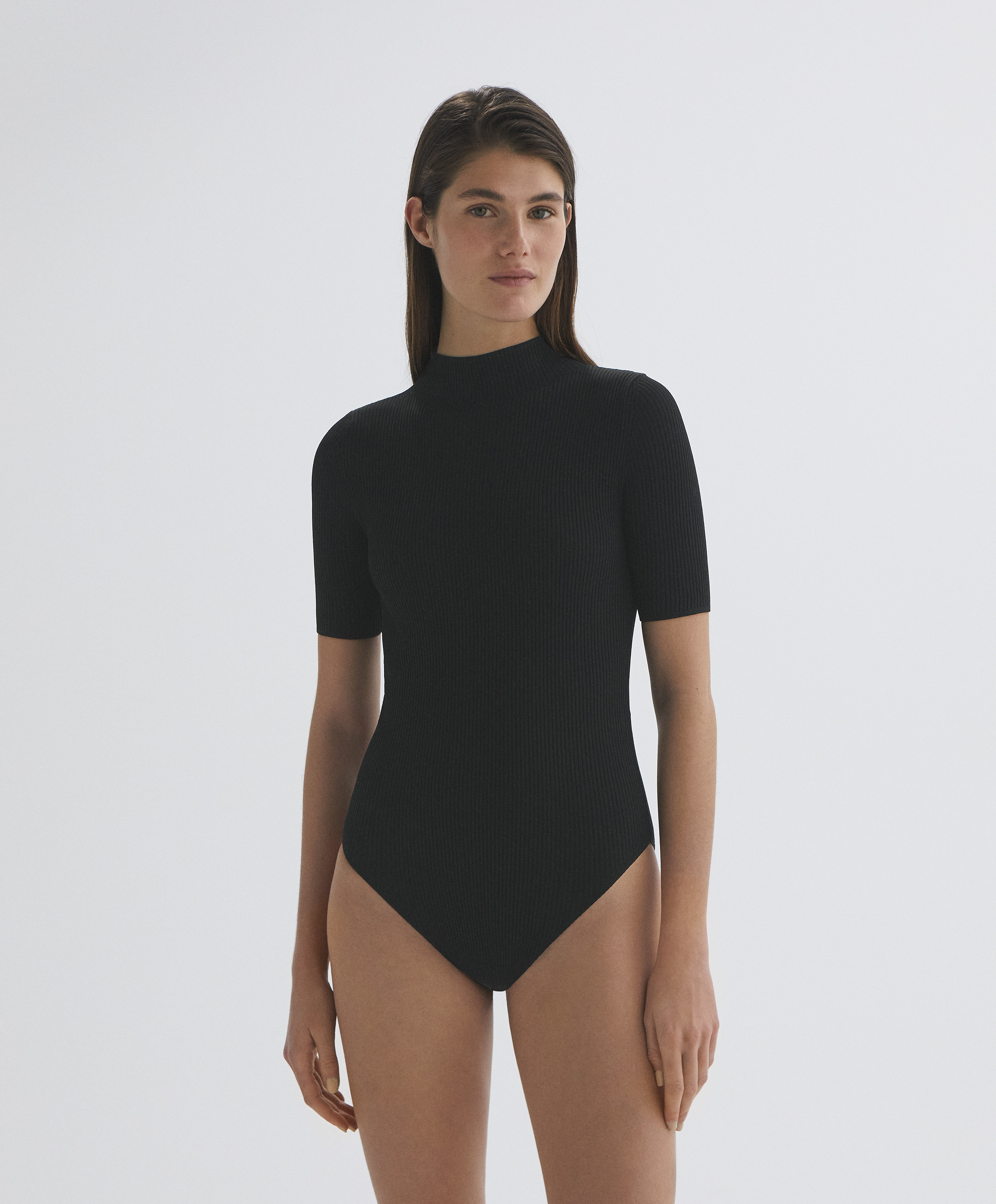 Ribbed high neck bodysuit - Join life ...